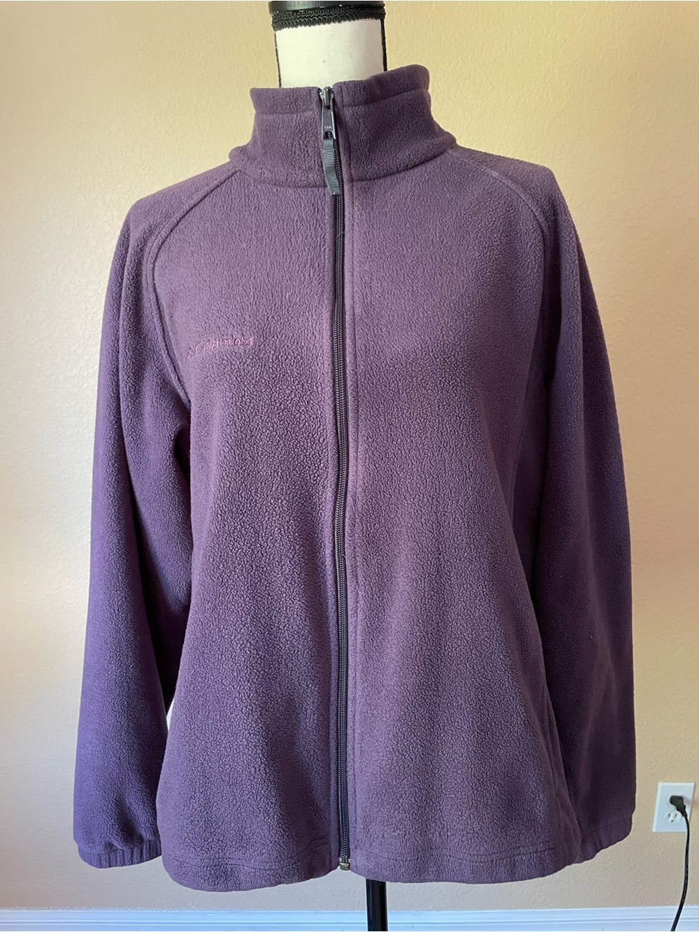 Columbia Women's Purple Full-Zip Fleece Jacket L